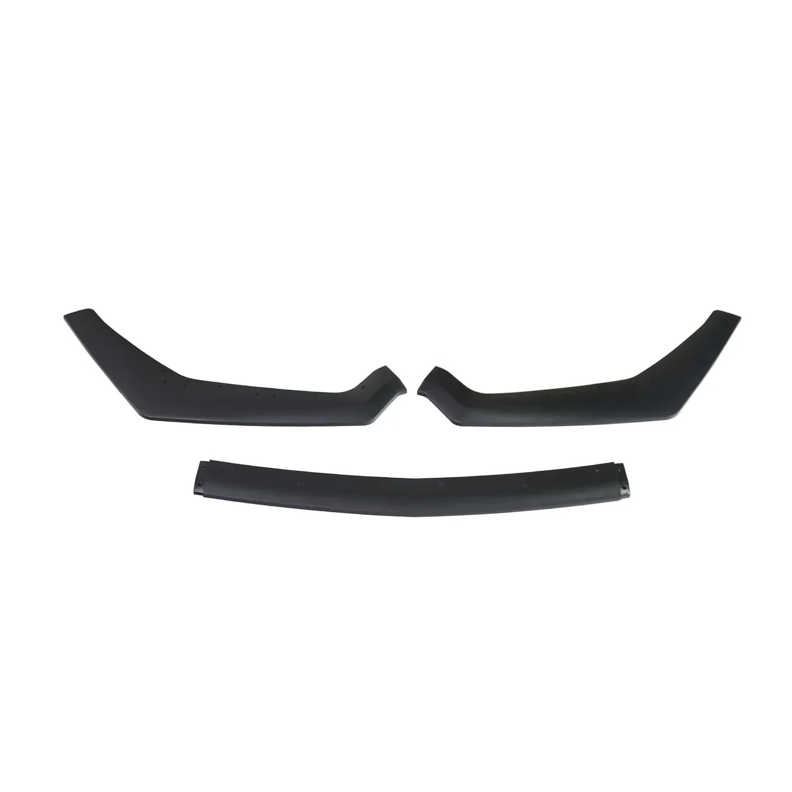 Auto Spoilerlippe 3Pcs Für Ford Für Mustang GT 2018 2019 2020 2021 Auto Vorderen Stoßfänger Lip Spoiler Seite Splitter Deflektor Körper Kits Wachen Zubehör Auto-Frontspoiler(Matt-schwarz) von KUVIEZ