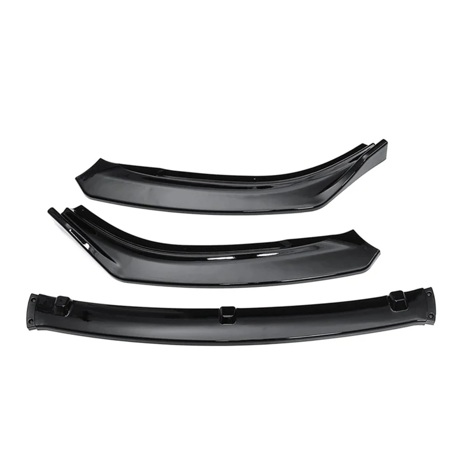 Auto Spoilerlippe 3Pcs Für Mazda 6 Für Atenza 2014 2015 2016 2017 2018 Körper Kit Auto Front Stoßstange Splitter Lip Diffusor Spoiler Schutz Abdeckung Trim Auto-Frontspoiler(Glossy Black) von KUVIEZ