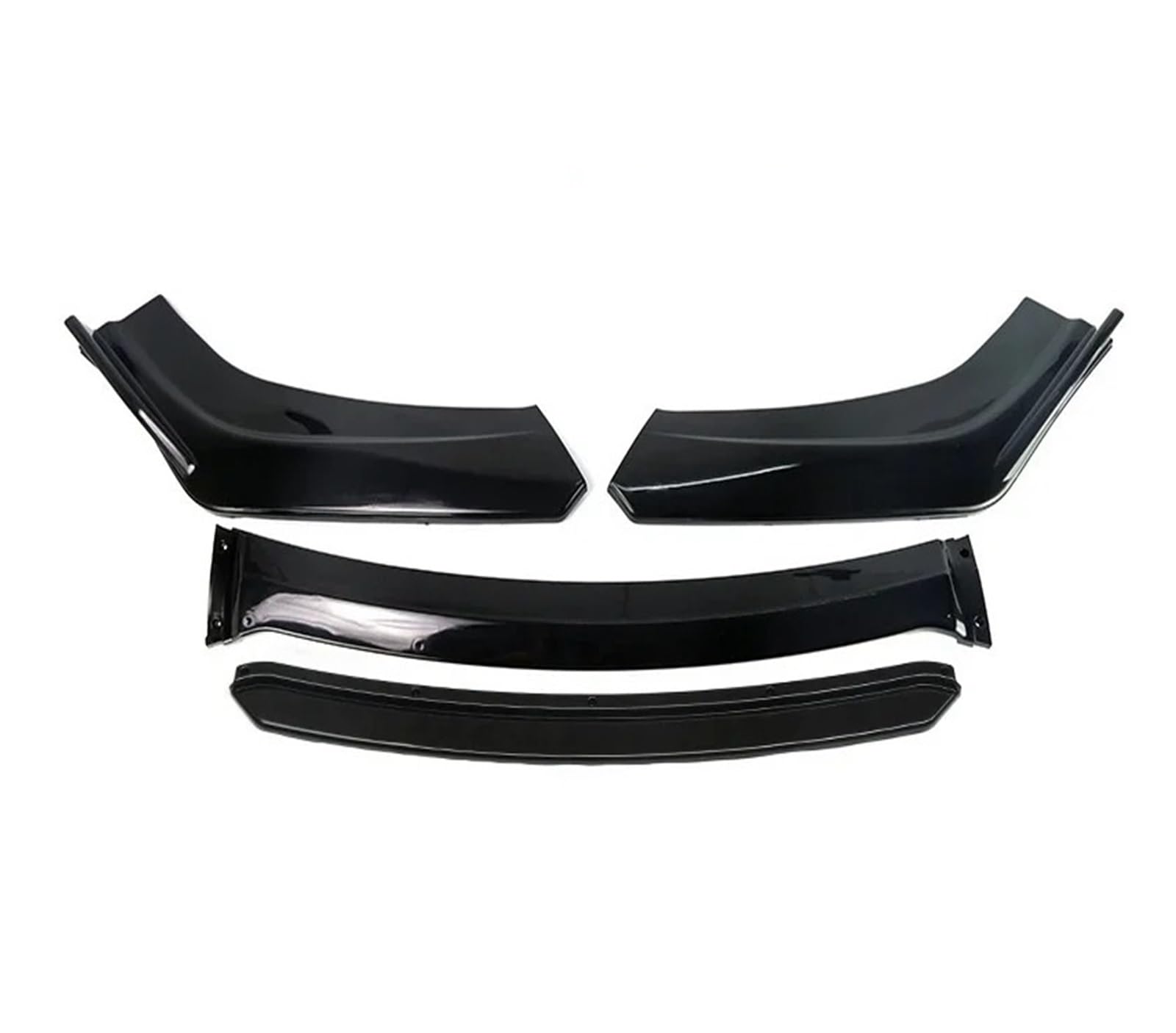 Auto Spoilerlippe 4 Teile/Satz Universal Auto Außen Teile Auto Front Lip Splitter Abnehmbare Stoßstange Kinn Spoiler Auto-Frontspoiler(Matt-schwarz) von KUVIEZ