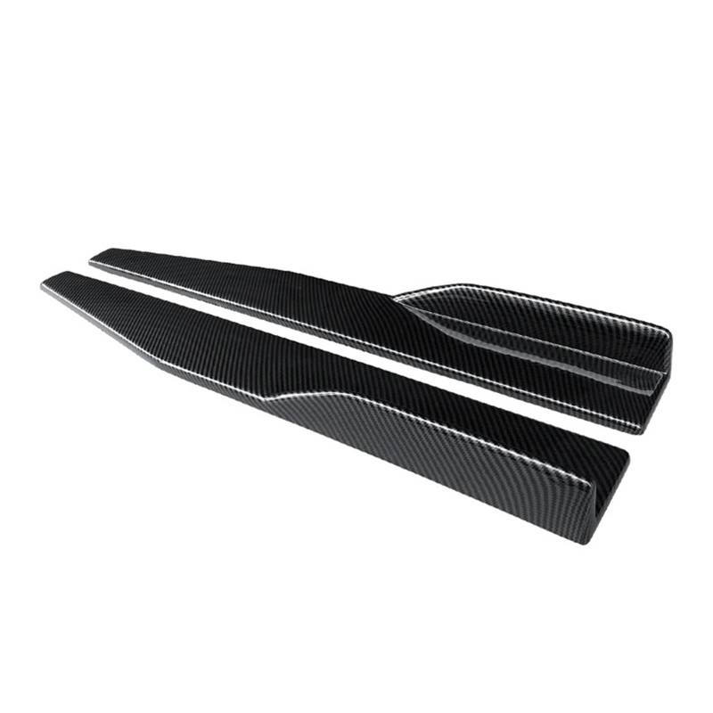Auto Spoilerlippe 75CM Für TT 2004-2019 2016 2017 Auto Zubehör Seite Rock Stoßstange Diffusor Spoiler Schürzen Flügel Extensions Carbon Faser Look Auto-Frontspoiler(Kohlefaser-Optik) von KUVIEZ
