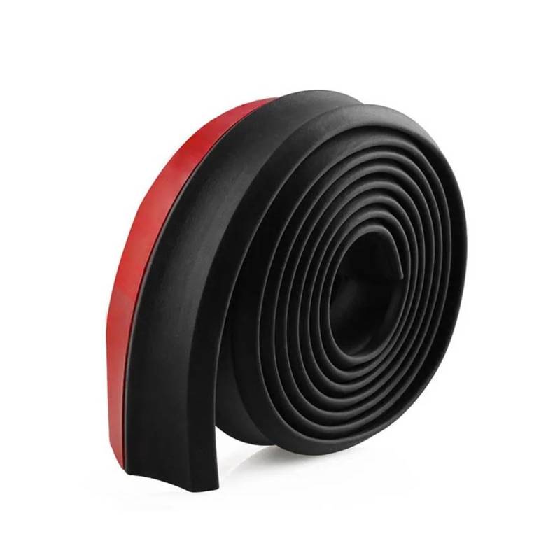 Auto Spoilerlippe Auto Front Stoßstange Lip Splitter Spoiler Gummi Rock Schutz Körper Trim Stoßstange Lip Streifen Auto Seite Rock Auto-Frontspoiler(1M) von KUVIEZ