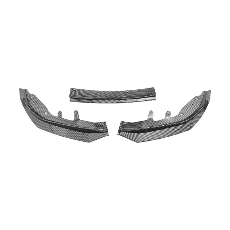 Auto Spoilerlippe Auto Front Stoßstange Splitter Lip Diffusor Spoiler Stoßstange Deflektor Abdeckung Für 4 Serie G22 G23 M440i M440d 430d 430i 2020 + Auto-Frontspoiler(Kohlefaser-Optik) von KUVIEZ