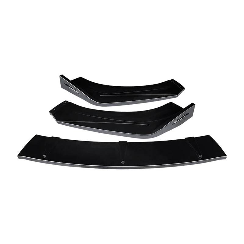 Auto Spoilerlippe Auto Front Stoßstange Splitter Lip Kit Spoiler Diffusor Deflektor Auto Carbon Faser Für 7Generation Für Accord 2003 2004 2005 2007 Auto-Frontspoiler(Gloss Black) von KUVIEZ