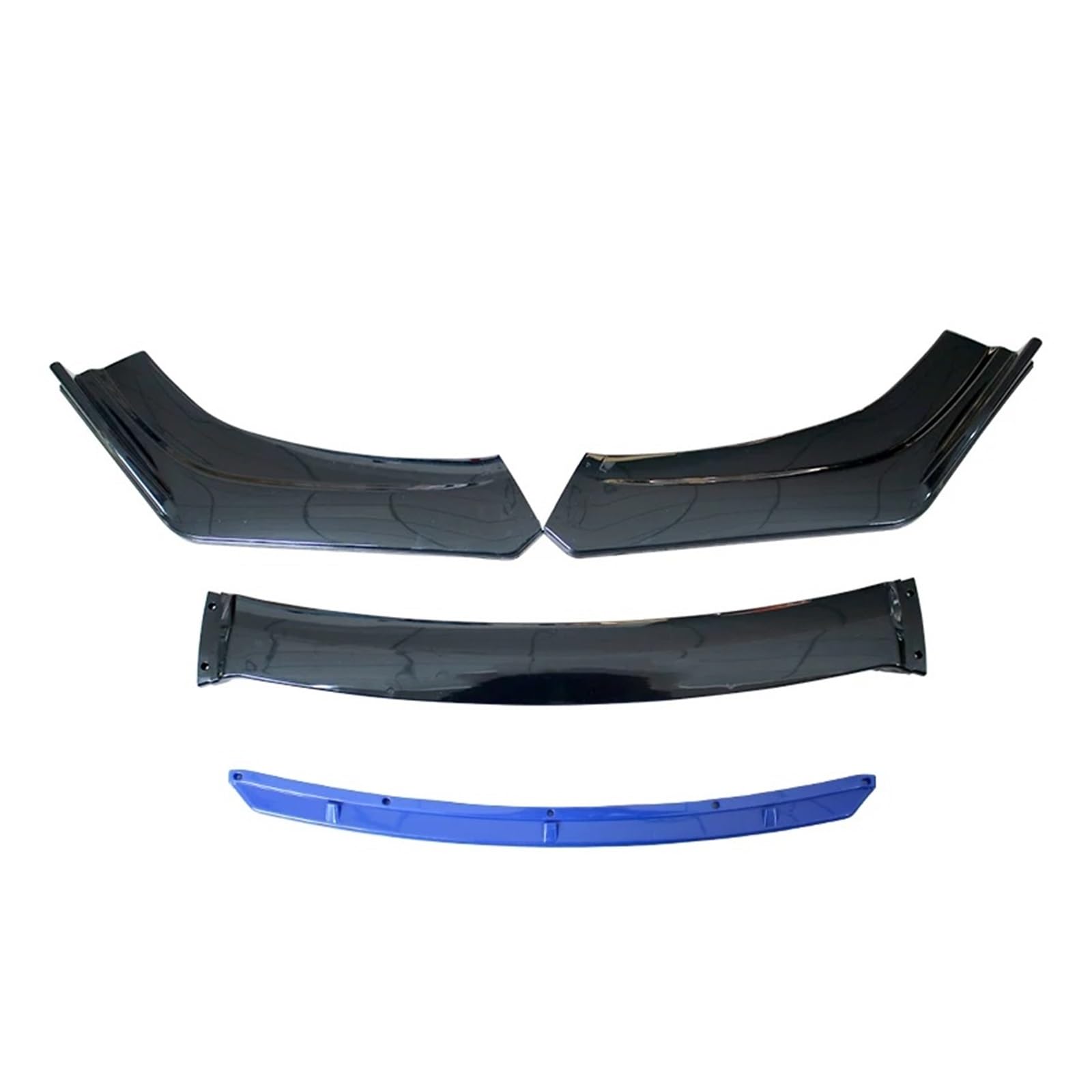 Auto Spoilerlippe Auto Universal Frontschürze Lip Body Kit Spoiler Splitter Diffusor Rot Schwarz Blau Canard Splitter ABS Kunststoff Auto Modifikation Auto-Frontspoiler(B-Blue) von KUVIEZ
