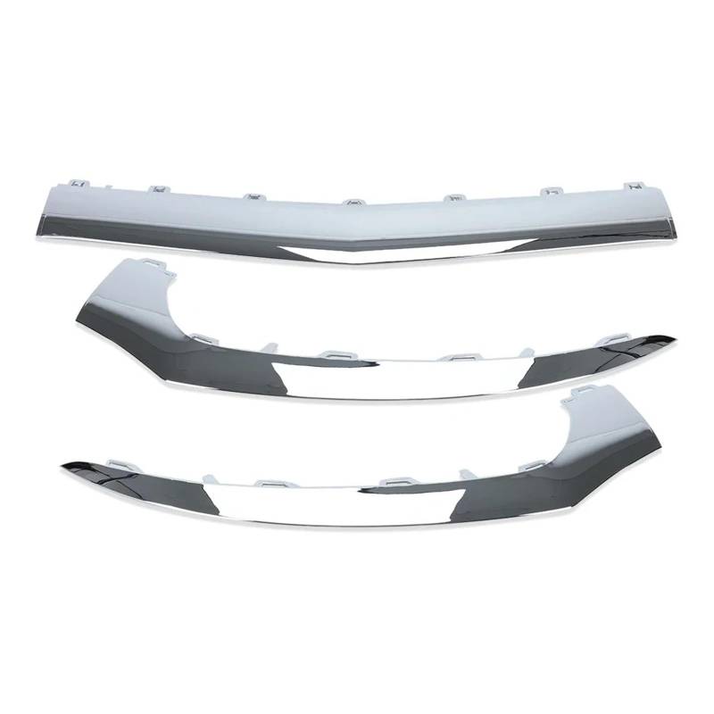 Auto Spoilerlippe Auto Vorderen Stoßfänger Für Benz W218 Für CLS 2015 2016 2017 2018 Trim Streifen Chrome Molding Lip Chrome Trim Abdeckung Zubehör Körper Kit Auto-Frontspoiler(3pcs) von KUVIEZ