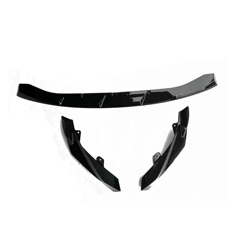 Auto Spoilerlippe Frontschürze Lip Gloss Schwarz/Carbon Look Untere Splitter Klinge Kit Für G80 Für M3 G82 G83 Für M4 2021 2022 2023 2024 Auto-Frontspoiler(Kohlefaser-Optik) von KUVIEZ