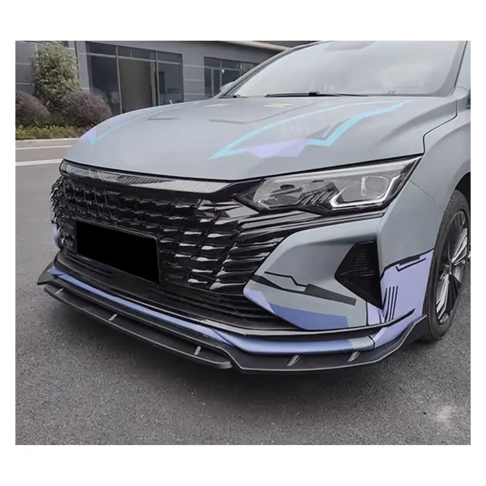 Auto Spoilerlippe Frontschürze Lippe Für Aeolus A30 2023 2024 Air Splitter Auto Körper Kit Spoiler Schwarz Röcke Zubehör Auto-Frontspoiler(Matt Black) von KUVIEZ