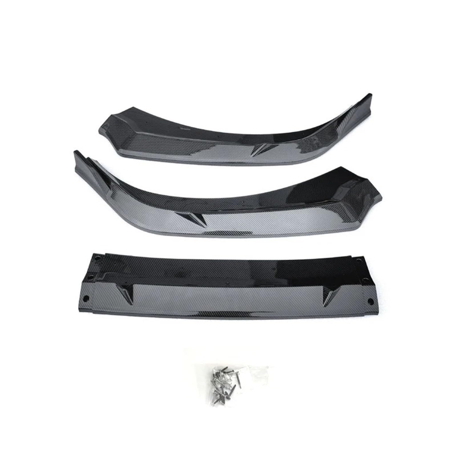 Auto Spoilerlippe Frontschürze Lippe Für Hyundai Für Elantra 2023 2024 2025 8th Generation Air Splitter Auto Körper Kit Spoiler Schwarz Röcke Zubehör Auto-Frontspoiler(Carbon Paint) von KUVIEZ