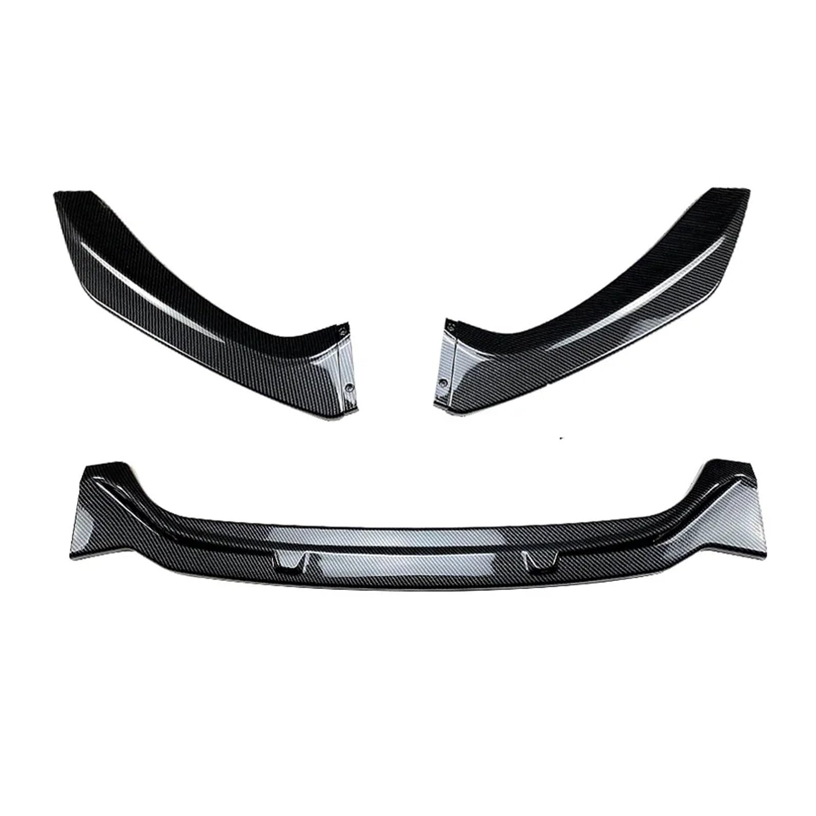 Auto Spoilerlippe Für 1 Serie F20 F21 Für Pack 118i 120i 2015-2019 Frontstoßstange Vorne Rock Spoiler Lippe Flügel Body Kit Splitter Trim Zubehör Auto-Frontspoiler(Carbon Look) von KUVIEZ