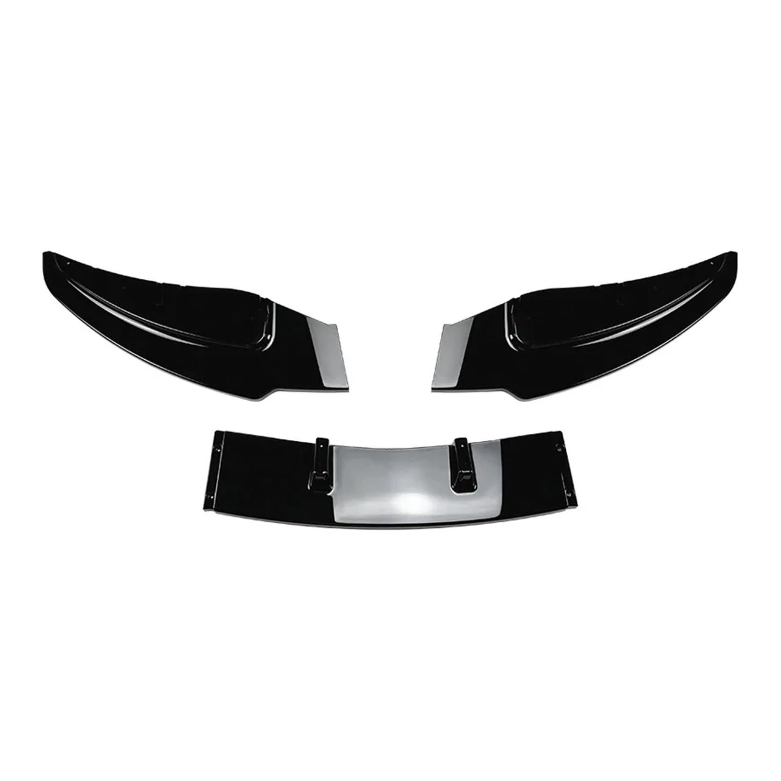 Auto Spoilerlippe Für 1er E81 E82 E87 E88 Für LCI Für 3X 2005 06 07 08 09 10 2011 Modell Auto Frontstoßstange Lip Spoiler Spiltter Diffusor Durch ABS Body Kit Auto-Frontspoiler(Gloss Black) von KUVIEZ