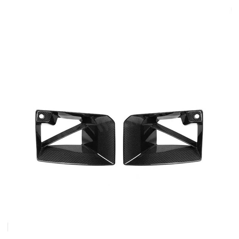Auto Spoilerlippe Für 2 Serie Für M2 G87 2 Tür 2023 + Front Air Vent Abdeckung Decor Dry Carbon Fiber Front Stoßstange Air Vent Trim Splitter Auto-Frontspoiler von KUVIEZ