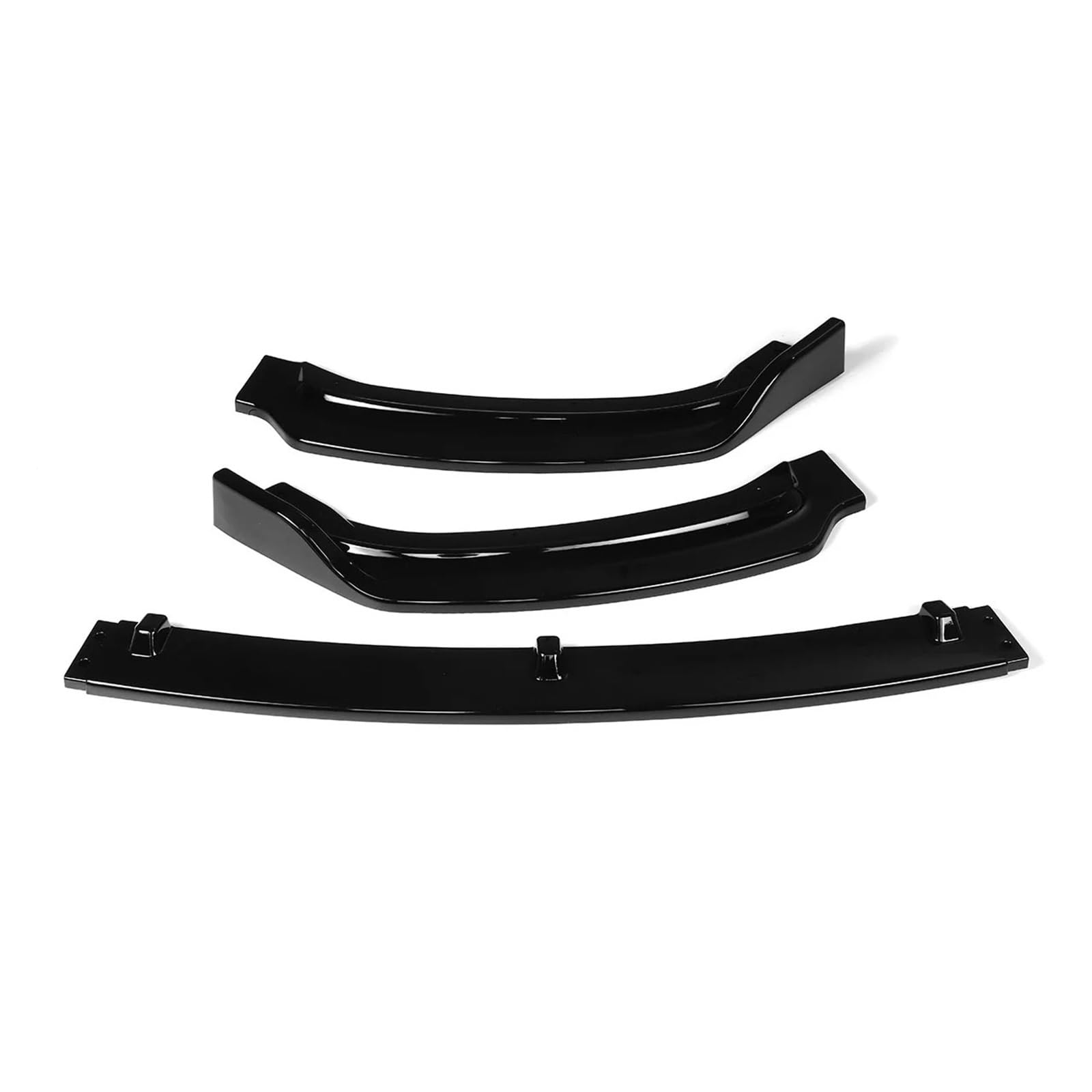 Auto Spoilerlippe Für 3 Serie F30 F35 2016 2017 2018 2019 ABS Auto Front Stoßstange Splitter Lip Spoiler Diffusor Schutz Abdeckung Körper Kit Auto-Frontspoiler(Glossy Black) von KUVIEZ