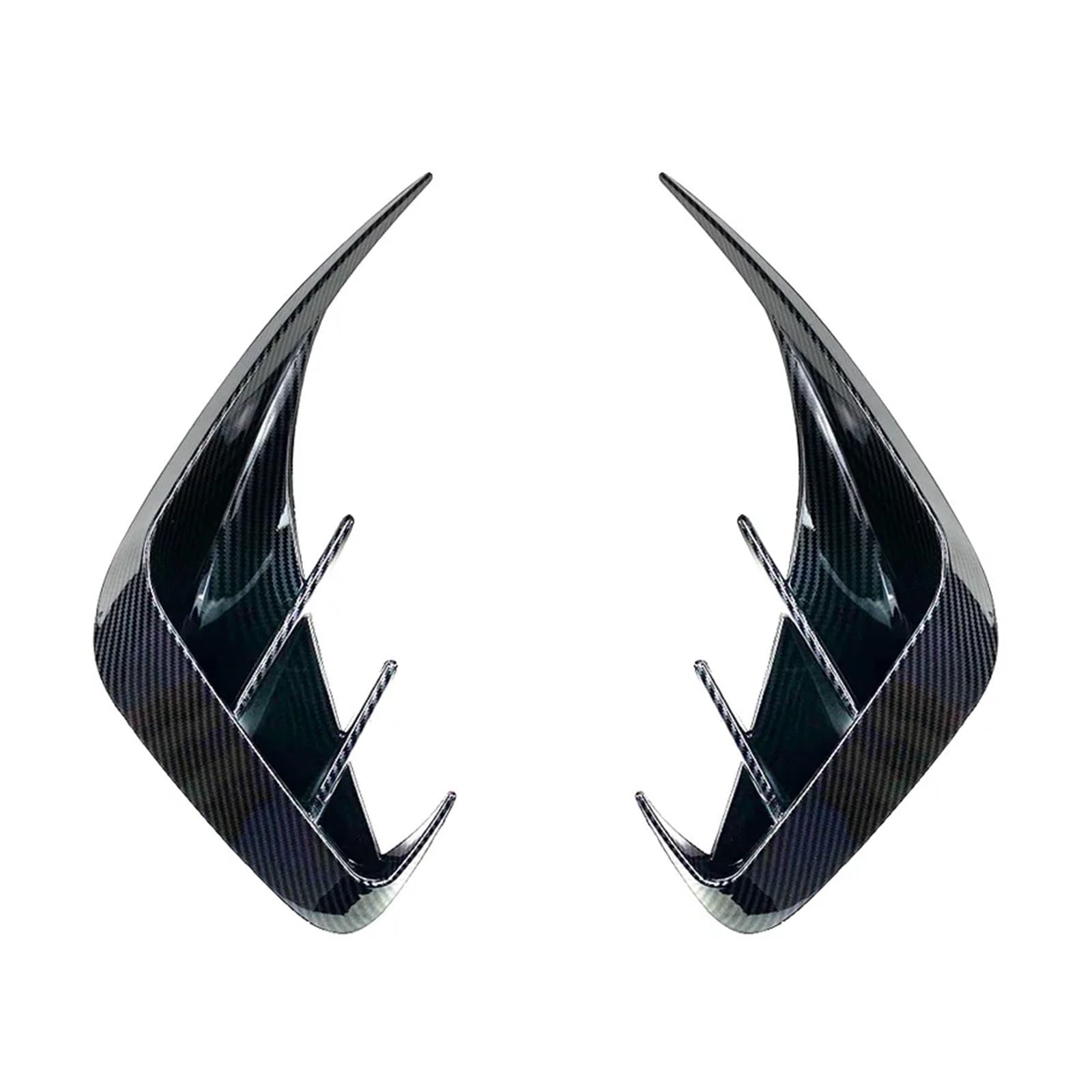 Auto Spoilerlippe Für 3 Serie G20 Sport 320e 330e 318i 320i 325i 330i 340i 2019 2020 2021 2022 Auto Hintere Stoßstange Lip Spoiler Air Vent Outlet Abdeckung Trim Auto-Frontspoiler(Carbon Look) von KUVIEZ