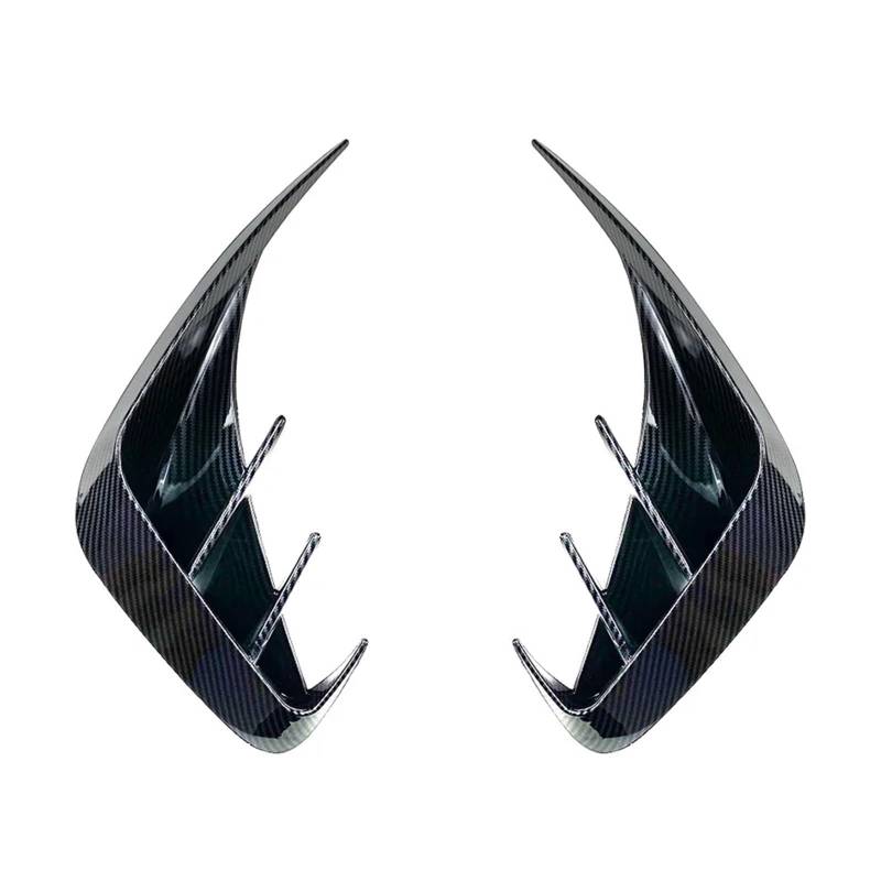 Auto Spoilerlippe Für 3 Serie G20 Sport 320e 330e 318i 320i 325i 330i 340i 2019 2020 2021 2022 Auto Hintere Stoßstange Lip Spoiler Air Vent Outlet Abdeckung Trim Auto-Frontspoiler(Carbon Look) von KUVIEZ