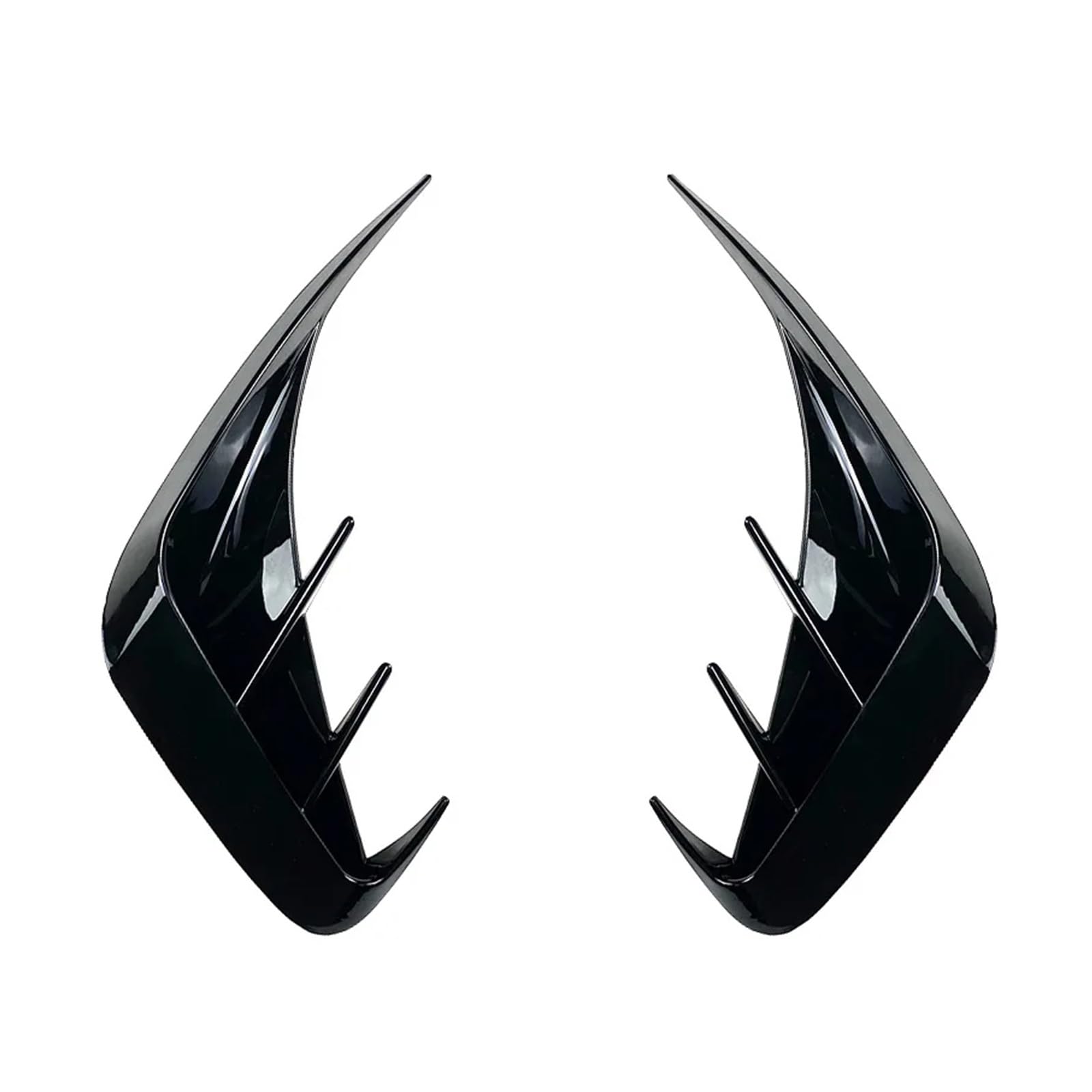 Auto Spoilerlippe Für 3 Serie G20 Sport 320e 330e 318i 320i 325i 330i 340i 2019 2020 2021 2022 Auto Hintere Stoßstange Lip Spoiler Air Vent Outlet Abdeckung Trim Auto-Frontspoiler(Glossy Black) von KUVIEZ