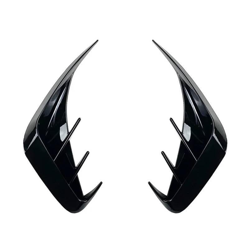 Auto Spoilerlippe Für 3 Serie G20 Sport 320e 330e 318i 320i 325i 330i 340i 2019 2020 2021 2022 Auto Hintere Stoßstange Lip Spoiler Air Vent Outlet Abdeckung Trim Auto-Frontspoiler(Glossy Black) von KUVIEZ