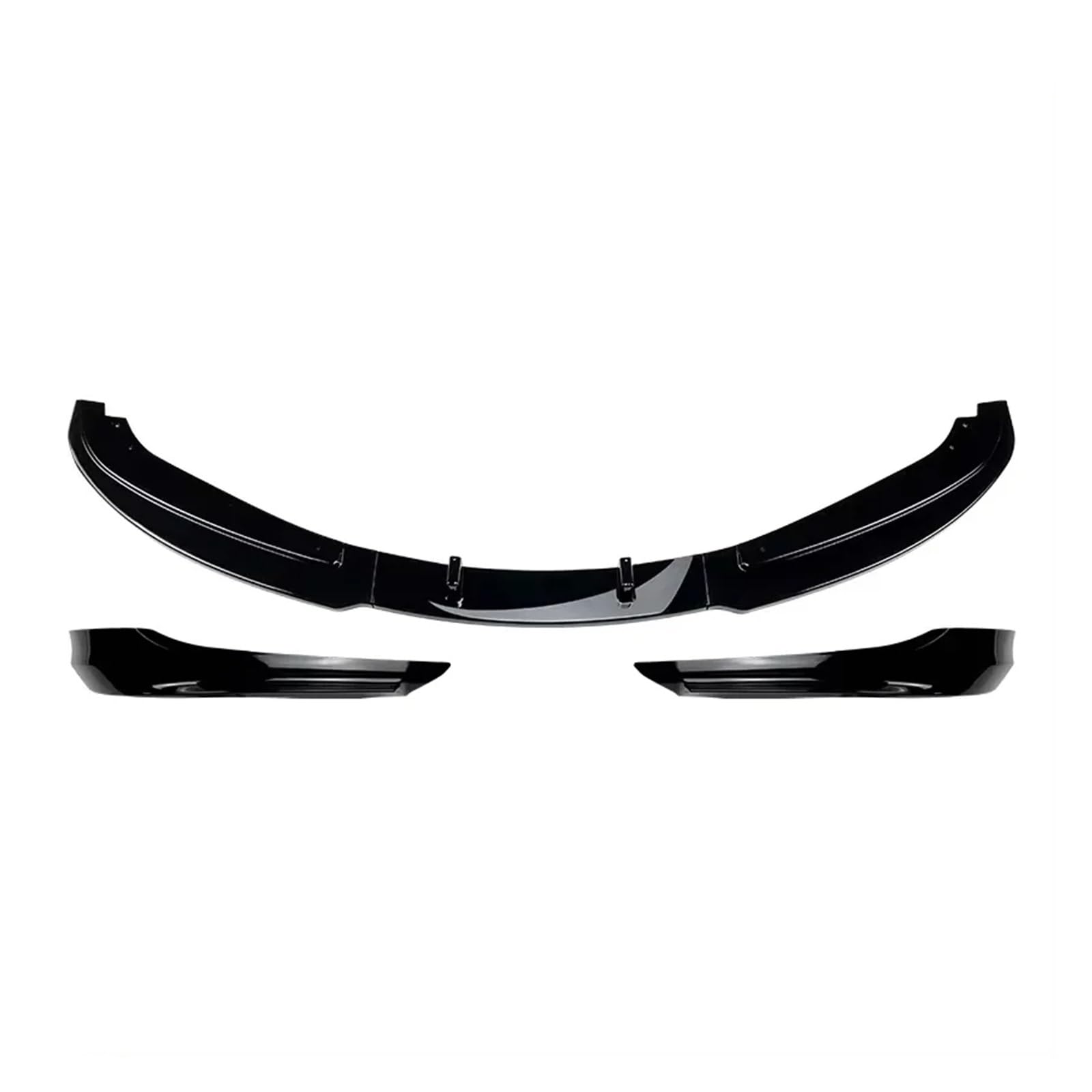 Auto Spoilerlippe Für 3er E90 E91 Für LCI 320i 330i 2009 2010 2011 2012 Auto-Frontstoßstange Lippensplitter Diffusor Body Kits Spoiler Stoßstangenschutz Auto-Frontspoiler(Gloss Black Set) von KUVIEZ