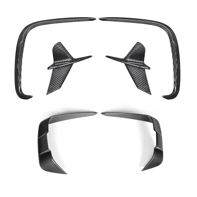 Auto Spoilerlippe Für 8 Serie Für Coupe Für Cabrio GC G14 G15 G16 Dry Carbon Fiber Front Lip Bumper Spoiler Hinten Stoßstange Diffusor Splitter Auto-Frontspoiler(6PCS 1 Set) von KUVIEZ