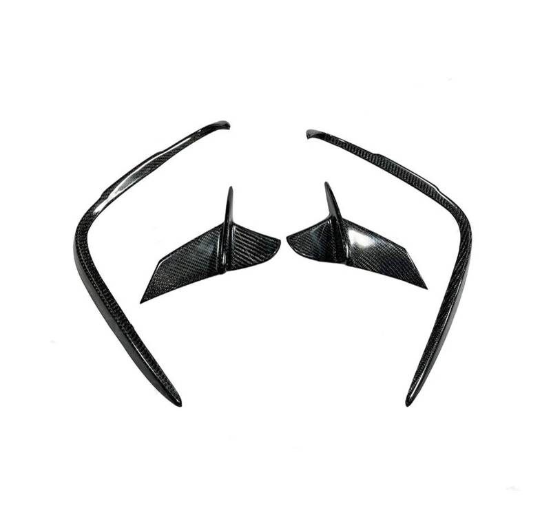 Auto Spoilerlippe Für 8 Series Für Coupe Für Cabrio G14 G15 G16 2018 2019 2020 2021 Real Carbon Fiber Front Lip Bumper Spoiler Hinten Stoßstange Splitter Auto-Frontspoiler(Rear Splitter Fin) von KUVIEZ