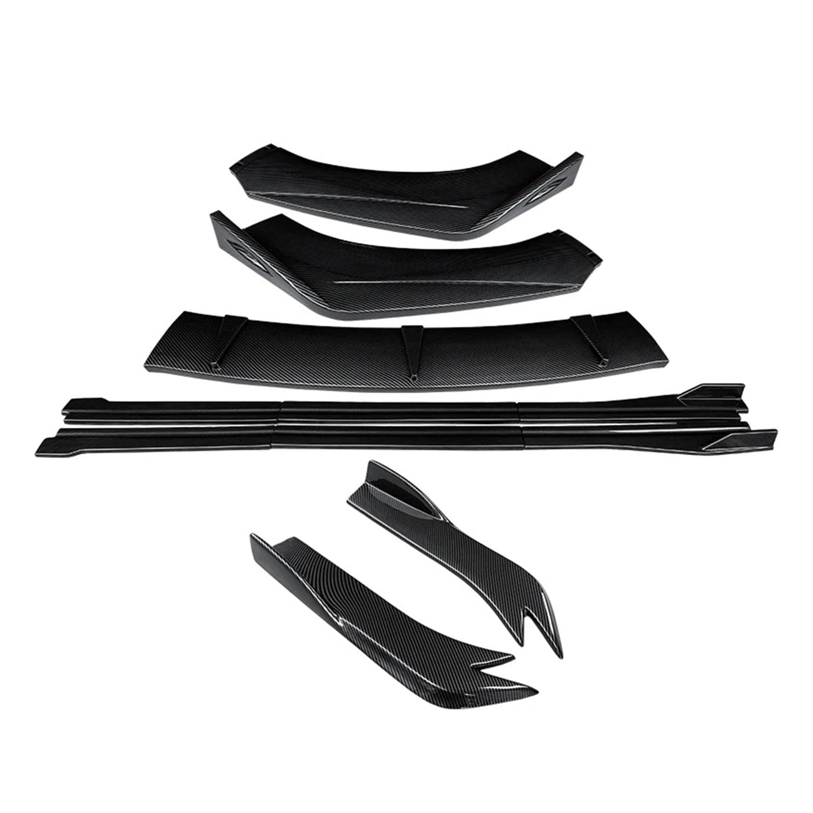 Auto Spoilerlippe Für A3 2014 2015 2016 2017 2018 2019 Modifikation Auto Frontstoßstange Splitter Lip Body Kit Spoiler Seitenschweller Erweiterungen Heckwickelwinkel ABS. Auto-Frontspoiler(Kohlefaser- von KUVIEZ