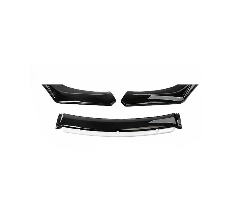 Auto Spoilerlippe Für A3 Für A4 Für A6 Für Q3 S3 S4 S6 B6 B7 B8 B8.5 Limousine Front Lip Splitter Spoiler Diffusor Universal Stoßstange Klinge Bodykit Zubehör Auto-Frontspoiler(Black White) von KUVIEZ