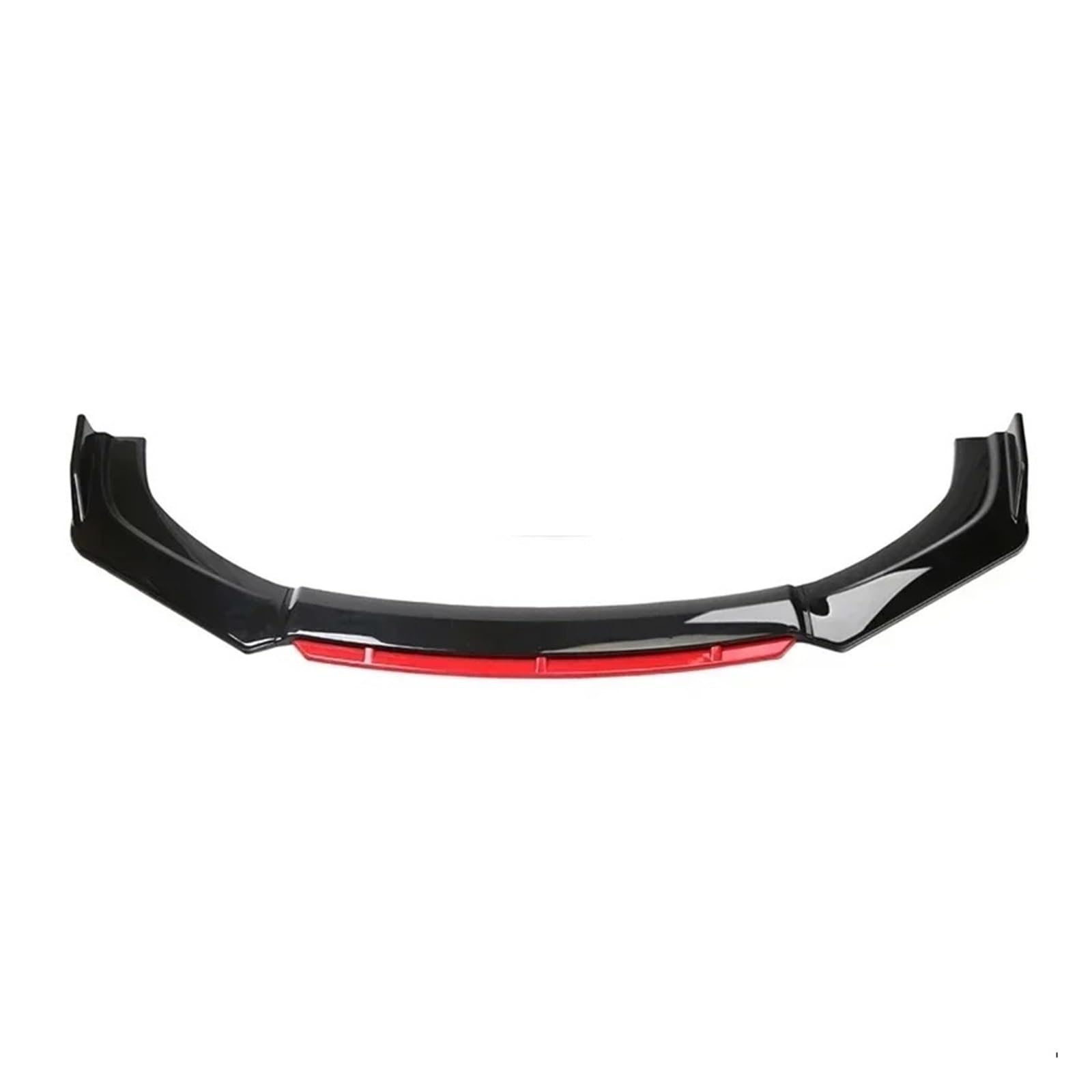 Auto Spoilerlippe Für A4 S4 Für A6 S6 B6 B7 B8 Universal Front Lip Bumper Universal Spoiler Splitter Diffusor Bodykit Zubehör Auto-Frontspoiler(Black Red) von KUVIEZ