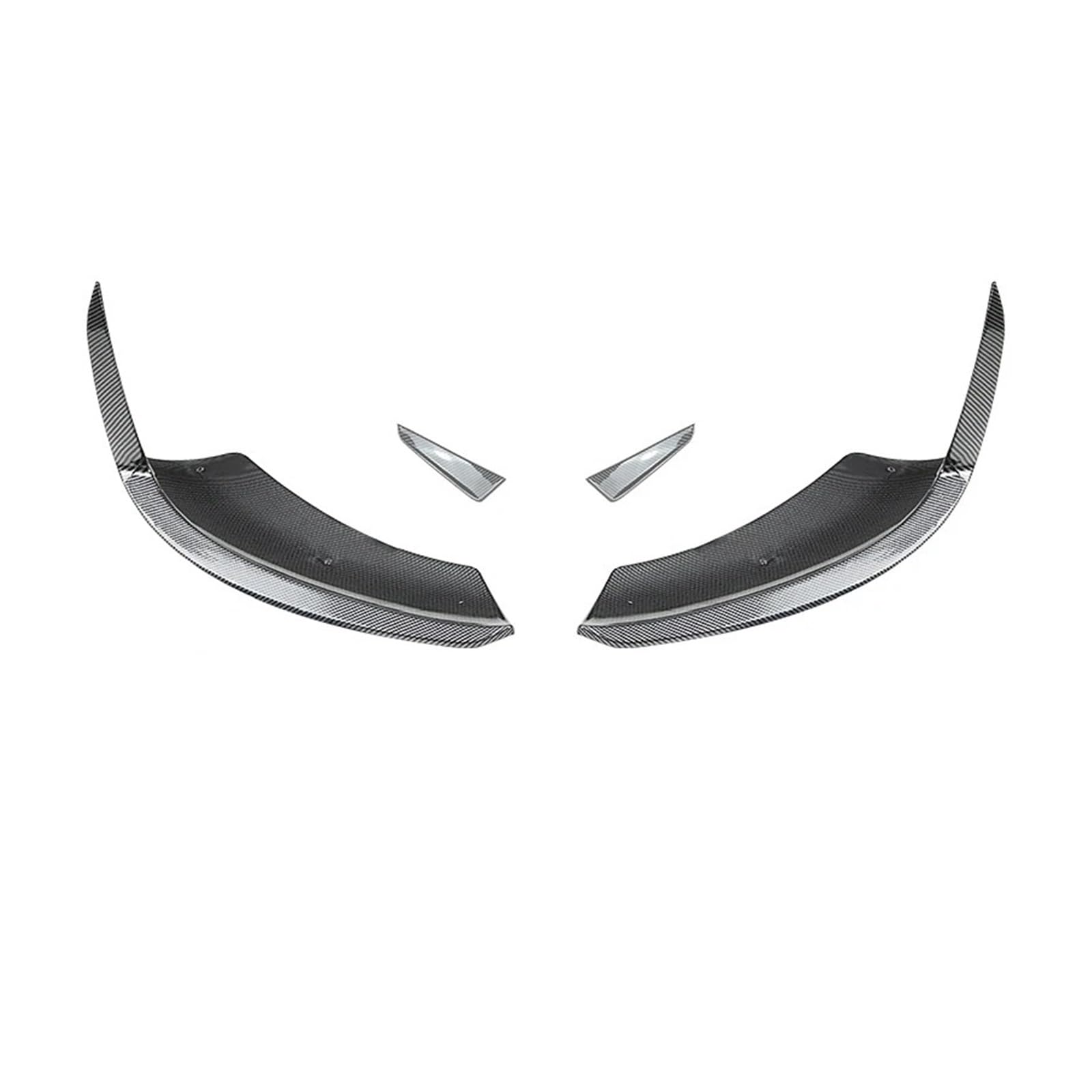 Auto Spoilerlippe Für Benz EINE Klasse W177 A180 A200 A35 A45 Für AMG 2023 + Frontschürze Spoiler Splitter Trim Glänzend Schwarz Außen Zubehör Auto-Frontspoiler(Carbon Look A B) von KUVIEZ