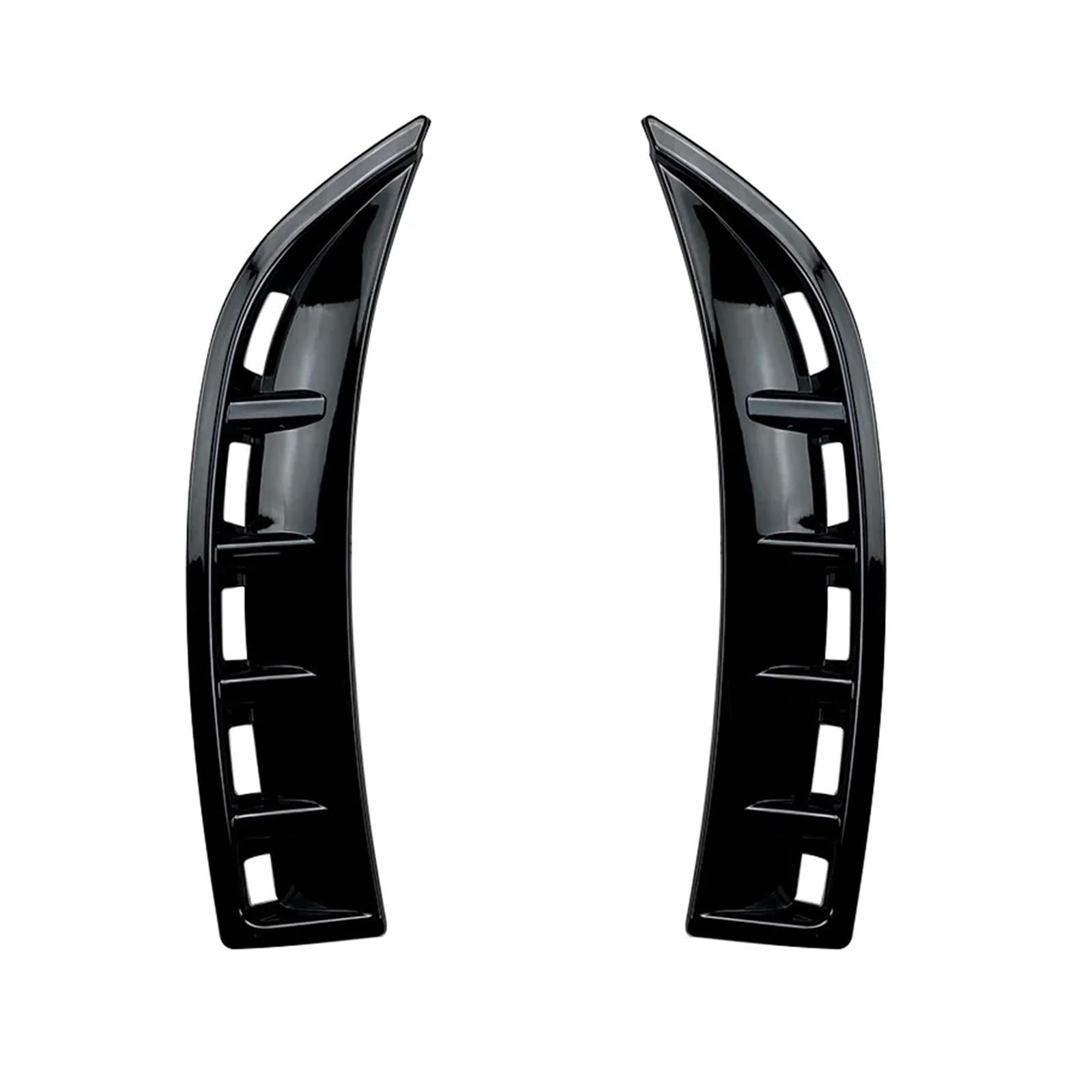 Auto Spoilerlippe Für Benz Für CLA Cl C118 CLA180 CLA200 2020 Bis Vorne Stoßstange Air Vent Abdeckung Trim Splitter Spoiler Von Glänzend Schwarz Auto-Frontspoiler(Gloss Black) von KUVIEZ