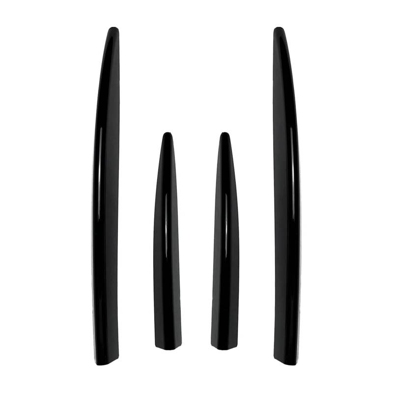 Auto Spoilerlippe Für Benz Für CLE Für Coupe 2024 + C236 CLE260 300 Kühlergrill Trim Wind Klinge Spoiler Auto Aufkleber ABS Außen Modifikation Auto-Frontspoiler(Glossy Black) von KUVIEZ