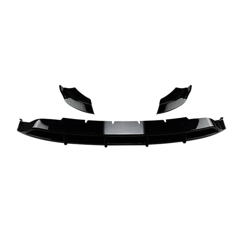 Auto Spoilerlippe Für Benz Für GLC-Klasse X254 GLC260 GLC300 2023 2024 Auto Frontschürze Spoiler Splitter Front Schaufel Lip Rock Bord Körper Kit Auto-Frontspoiler(Glossy Black) von KUVIEZ