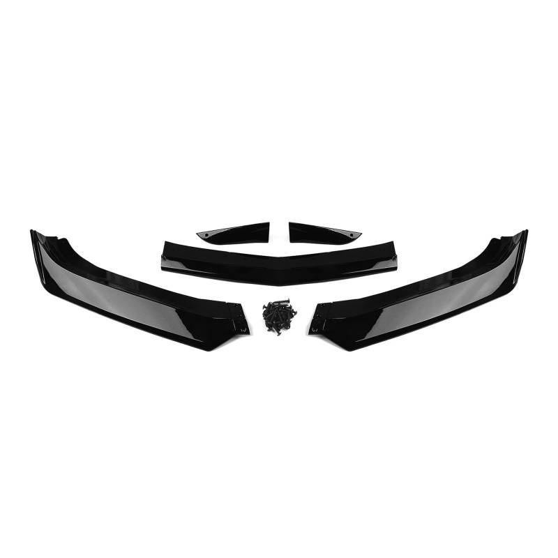Auto Spoilerlippe Für Chevrolet Für Camaro Für SS 2016-2024 LS LT RS 2019 2020 2021 2022 2023 2024 Frontschürze Spoiler Lip Untere Splitter Schutz Bord Auto-Frontspoiler(Glossy Black) von KUVIEZ