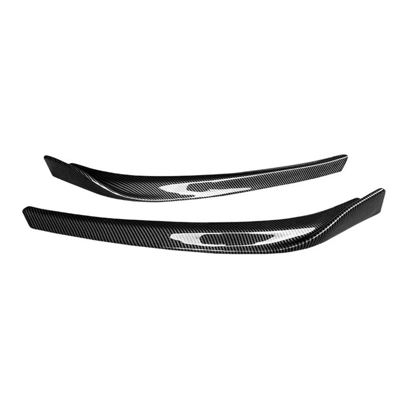 Auto Spoilerlippe Für Cruze 2017 2018 Auto Zubehör Frontschürze Lip Splitter Spoiler Körper Kit Wrap Winkel Carbon Look Schutz Auto Kinn ABS Auto-Frontspoiler(Kohlefaser-Optik) von KUVIEZ