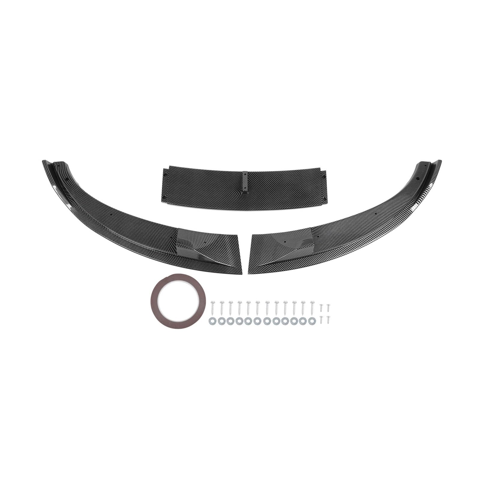 Auto Spoilerlippe Für E60 E61 Für M5 2005 2006 2007 2008 2009 2010 Frontschürze Lip Spoiler Hohe Festigkeit Sportliche Lippe Kinn Splitter Diffusor Auto-Frontspoiler(Carbon Grain) von KUVIEZ