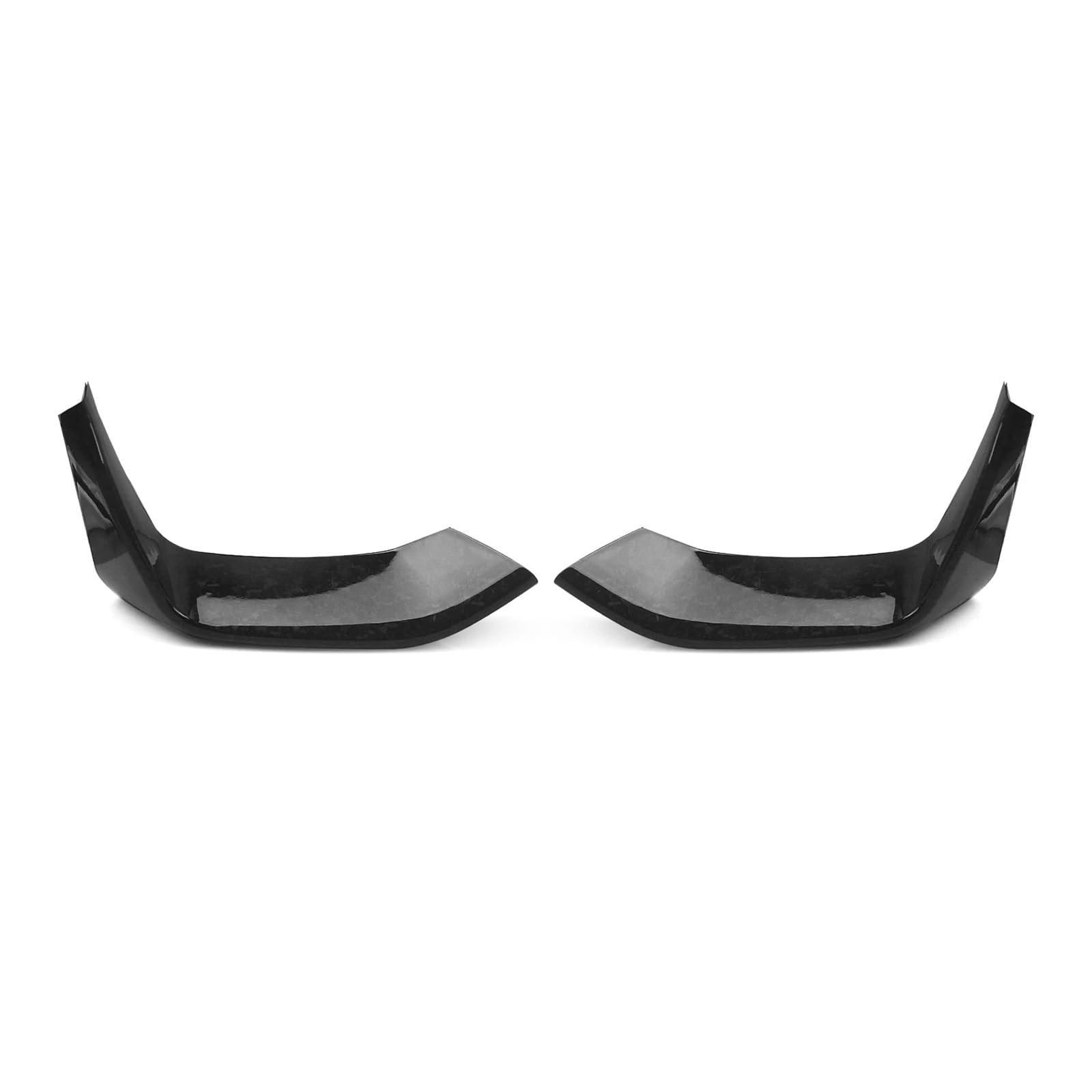 Auto Spoilerlippe Für F80 Für M3 F82 F83 Für M4 2015-2020 Frontschürze Seite Spoiler Abdeckung Lippe ABS Carbon Look Auto Air Intake Vent Splitter Trim Auto-Frontspoiler(Forged Look) von KUVIEZ
