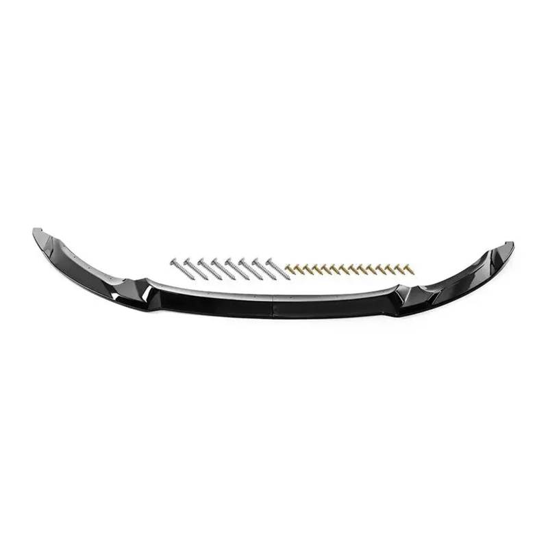 Auto Spoilerlippe Für F80 Für M3 Für M4 F82 F83 2015-2020 CS Stil Splitter Diffusor Spoiler Auto Zubehör Carbon Faser Look Frontschürze Lippe Auto-Frontspoiler(Glossy Black) von KUVIEZ