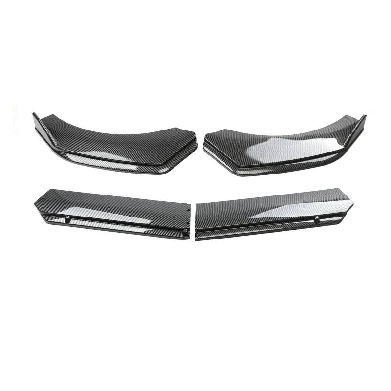 Auto Spoilerlippe Für FIAT Für 500 595 Für Abarth Auto Vorderen Stoßfänger Kinn Lip Spoiler Body Kits Splitter Rock Diffusor Schutz Schutz Deckt Auto-Frontspoiler(Carbon Look) von KUVIEZ