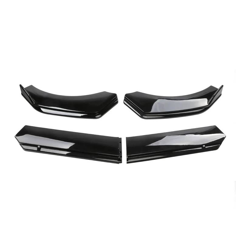 Auto Spoilerlippe Für FIAT Für 500 595 Für Abarth Auto Vorderen Stoßfänger Kinn Lip Spoiler Body Kits Splitter Rock Diffusor Schutz Schutz Deckt Auto-Frontspoiler(Glossy Black) von KUVIEZ