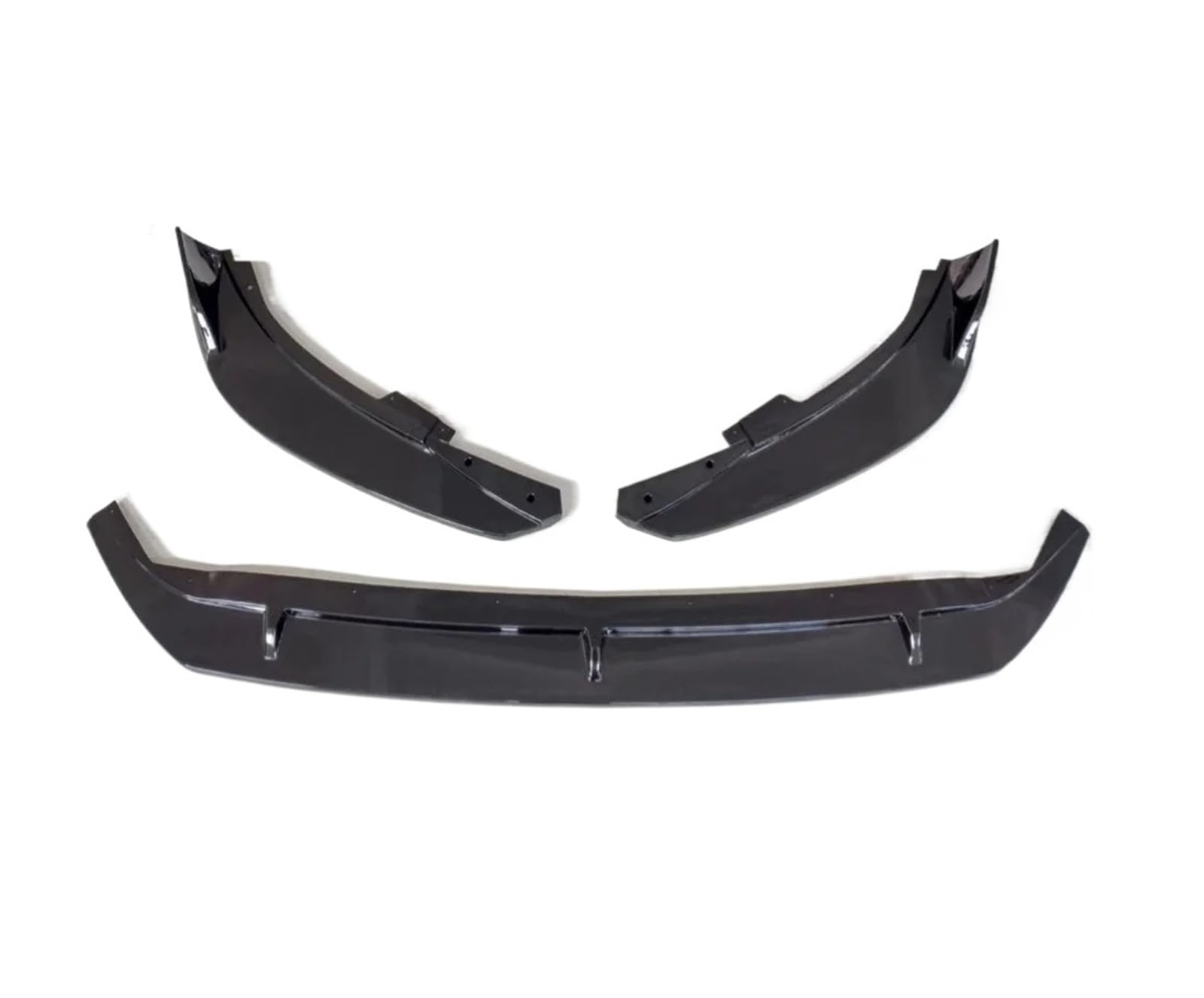 Auto Spoilerlippe Für Ford Für Focus 4th Gen Mk4 Für ST-Linie 2018 2019 2020 2021 ABS Auto Front Stoßstange Splitter Lip Diffusor Spoiler Schutz Körper Kits Auto-Frontspoiler(Glossy Black) von KUVIEZ