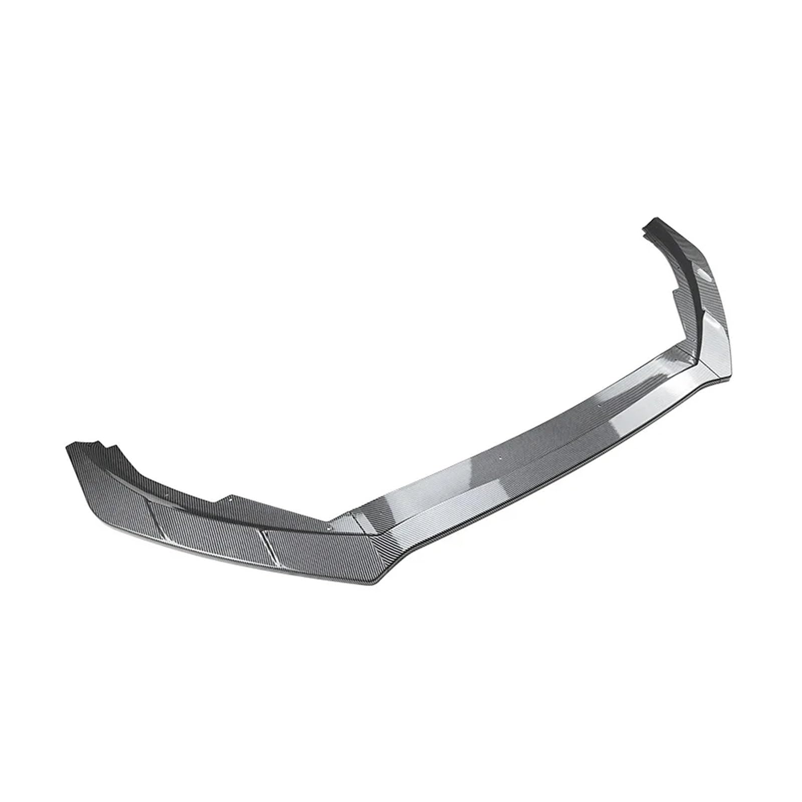 Auto Spoilerlippe Für Ford Für Focus MK4 ST Für Linie 2019-2022 Auto Vorderen Stoßfänger Diffusor Außen Schutz Abdeckung Änderung DREI Bühne Front Lip Spoiler Auto-Frontspoiler(Carbon Look) von KUVIEZ