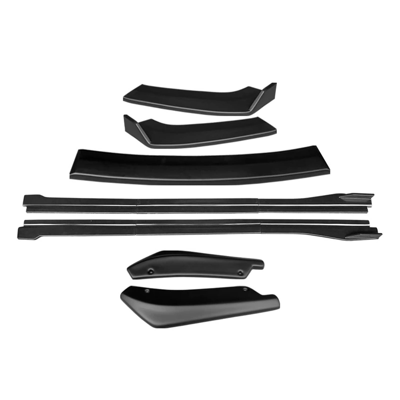 Auto Spoilerlippe Für Für X1 F48 2020 2021 2022 Auto Body Kit Front Stoßstange Splitter Lip Spoiler Seite Röcke Extensions Hinten Wrap Winkel Glanz Schwarz Auto-Frontspoiler(Matt-schwarz) von KUVIEZ