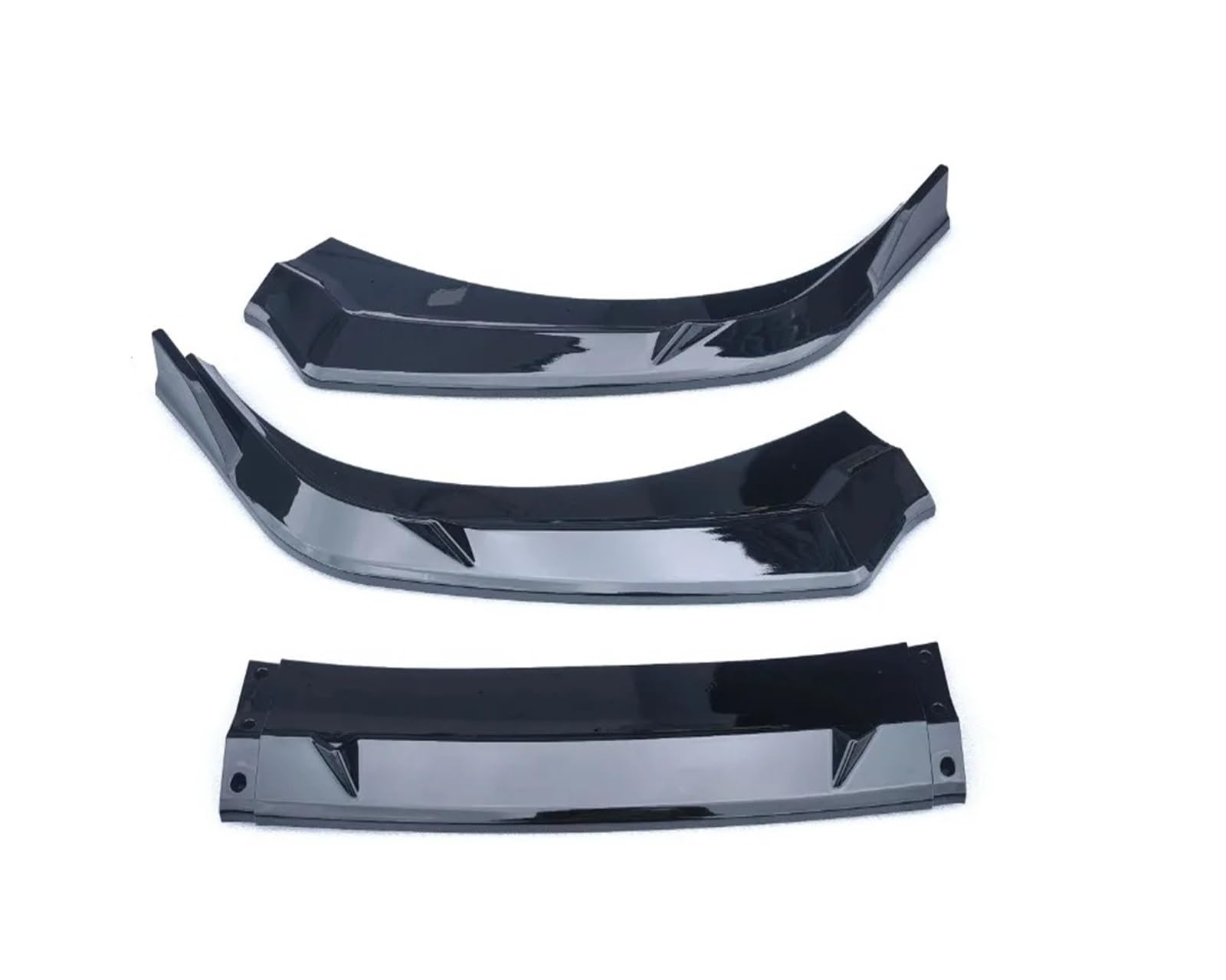 Auto Spoilerlippe Für Hyundai Für Elantra CN7 Neue 2023 2024 Auto Vorderen Stoßfänger Lip Spoiler Splitter Diffusor Abnehmbare Körper Kit Abdeckung Schutz Auto-Frontspoiler(Glossy Black) von KUVIEZ