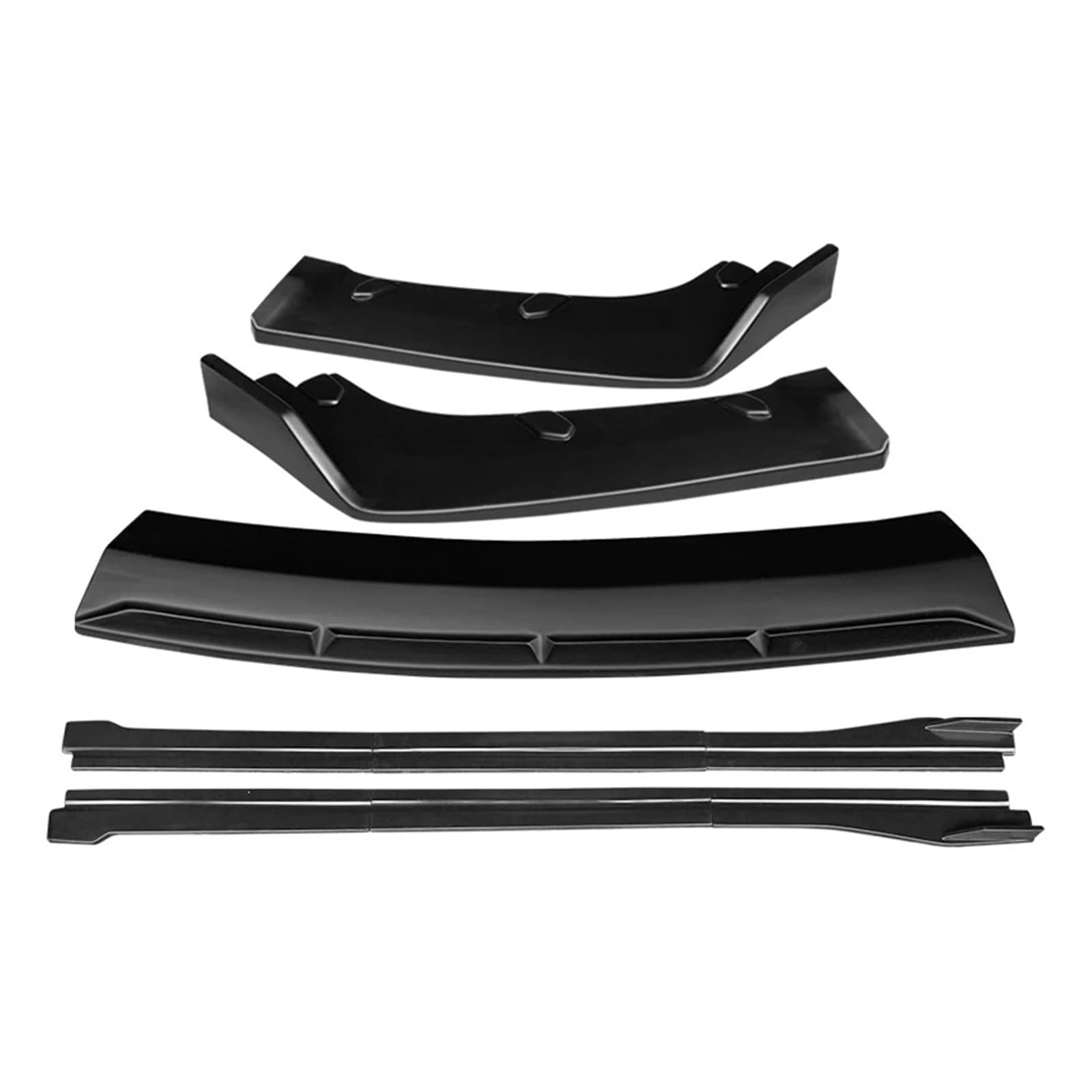 Auto Spoilerlippe Für Macan 2018 2019 2020 2021 Auto Front Stoßstange Splitter Lip Body Kit Spoiler Seite Röcke Extensions Zubehör ABS Auto-Frontspoiler(Matt-schwarz) von KUVIEZ