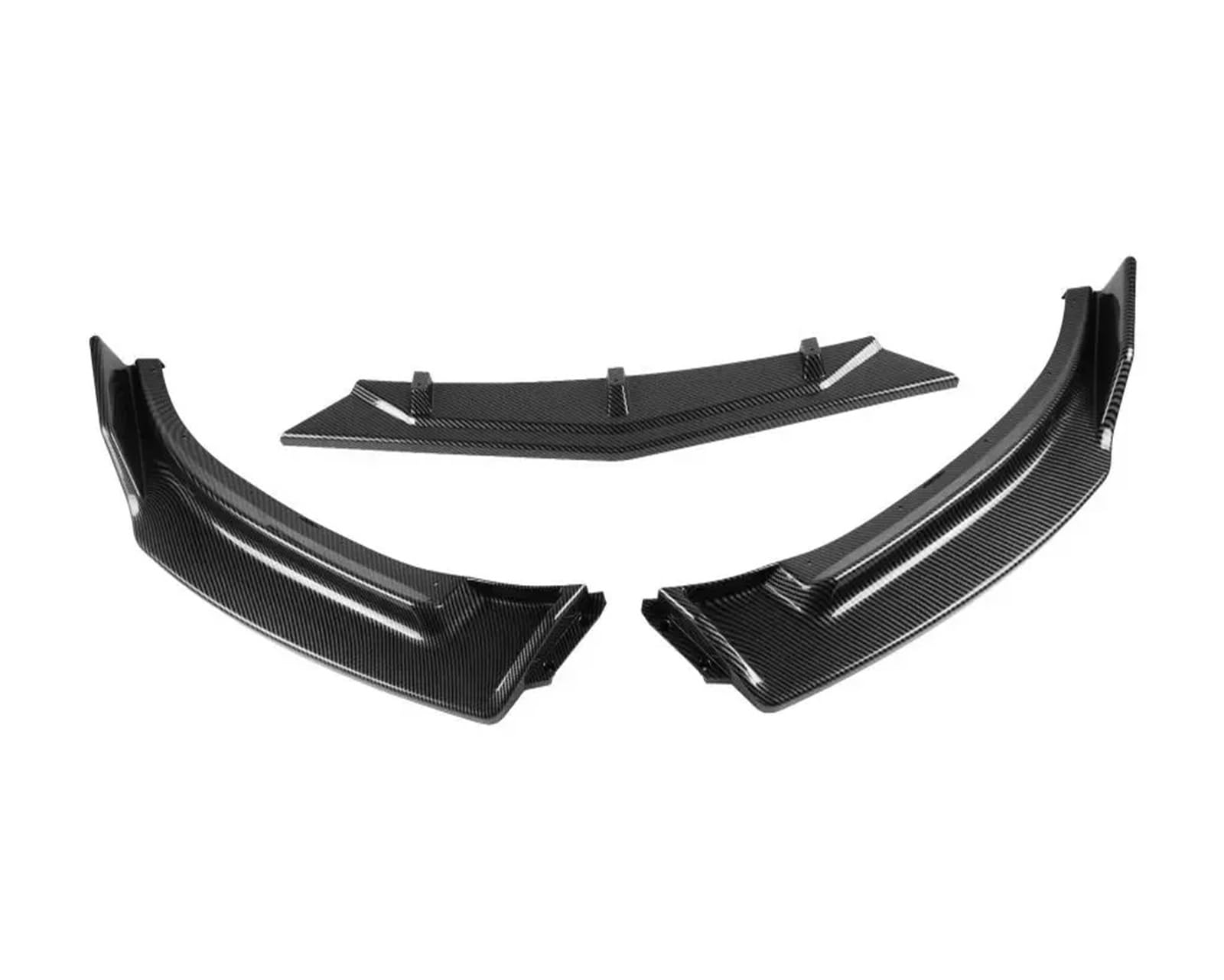 Auto Spoilerlippe Für Mazda 3 Für Axela 2014 2015 2016 2017 2018 Auto Vorderen Stoßfänger Spoiler Lip Body Kit Stoßstange Diffusor Schutz Auto Teile Auto-Frontspoiler(Kohlefaser-Optik) von KUVIEZ
