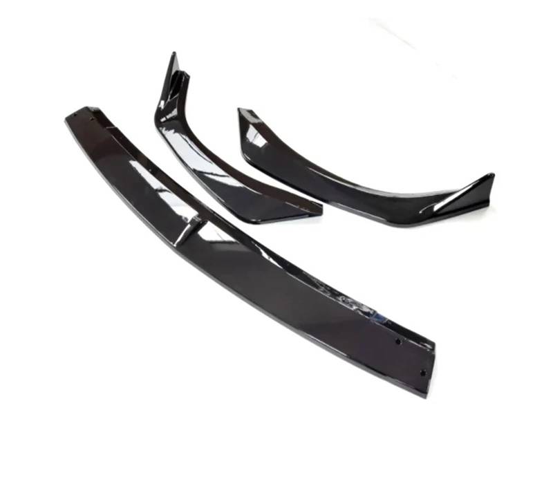 Auto Spoilerlippe Für Mazda 3 Für Limousine 2019 20 21 22 2023 Für Axela Front Lip Stoßstange Splitter Spoiler Körper Kit Schutz Platte Dekorative Streifen Schaufel Auto-Frontspoiler(Gloss Black) von KUVIEZ