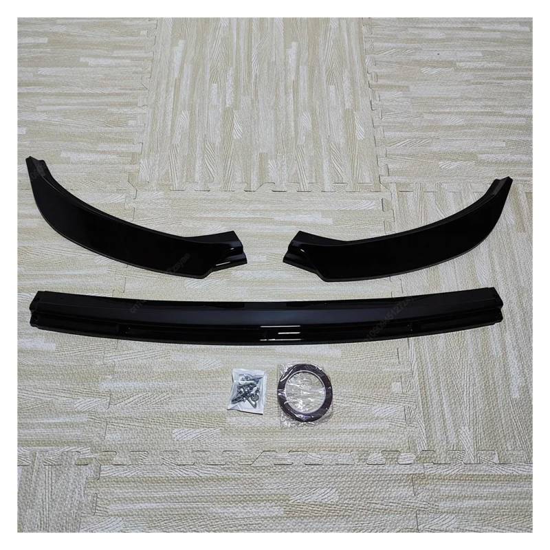 Auto Spoilerlippe Für Seat Für Ibiza MK5 Für Standard 2017 18 19 20 21 22 23 2024 Vordere Stoßstange Lippe Unteren Diffusor Splitter Canard Spoiler Body Kit ABS Schwarz Auto-Frontspoiler(Gloss Black) von KUVIEZ