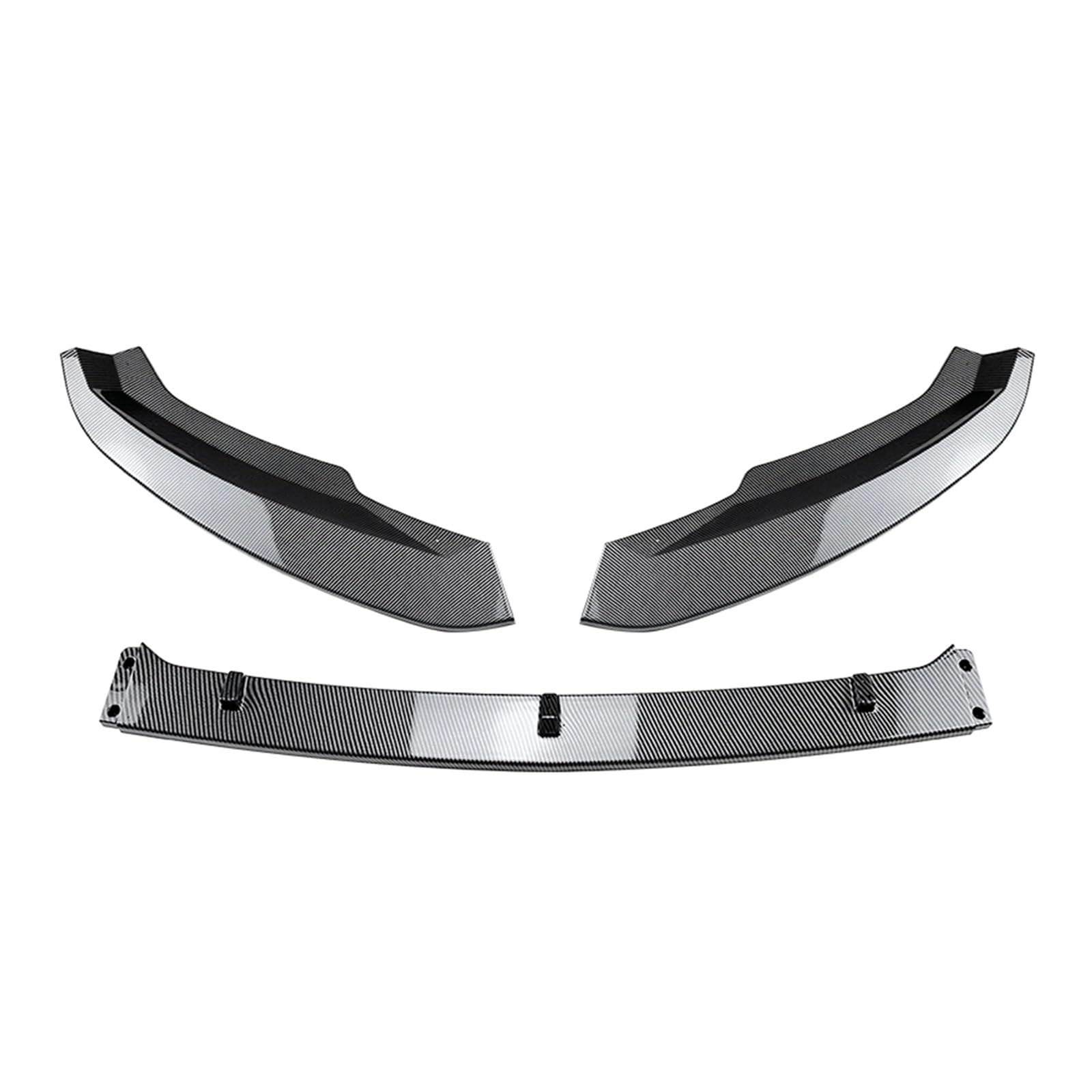 Auto Spoilerlippe Für Skoda Für Superb B8 2016 2017 2018 Auto Vorderen Stoßfänger Lip Spoiler Untere Klinge Splitter Auto-Frontspoiler(Kohlefaser-Optik) von KUVIEZ