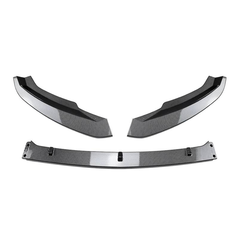 Auto Spoilerlippe Für Skoda Für Superb B8 2016 2017 2018 Auto Vorderen Stoßfänger Lip Spoiler Untere Klinge Splitter Auto-Frontspoiler(Kohlefaser-Optik) von KUVIEZ