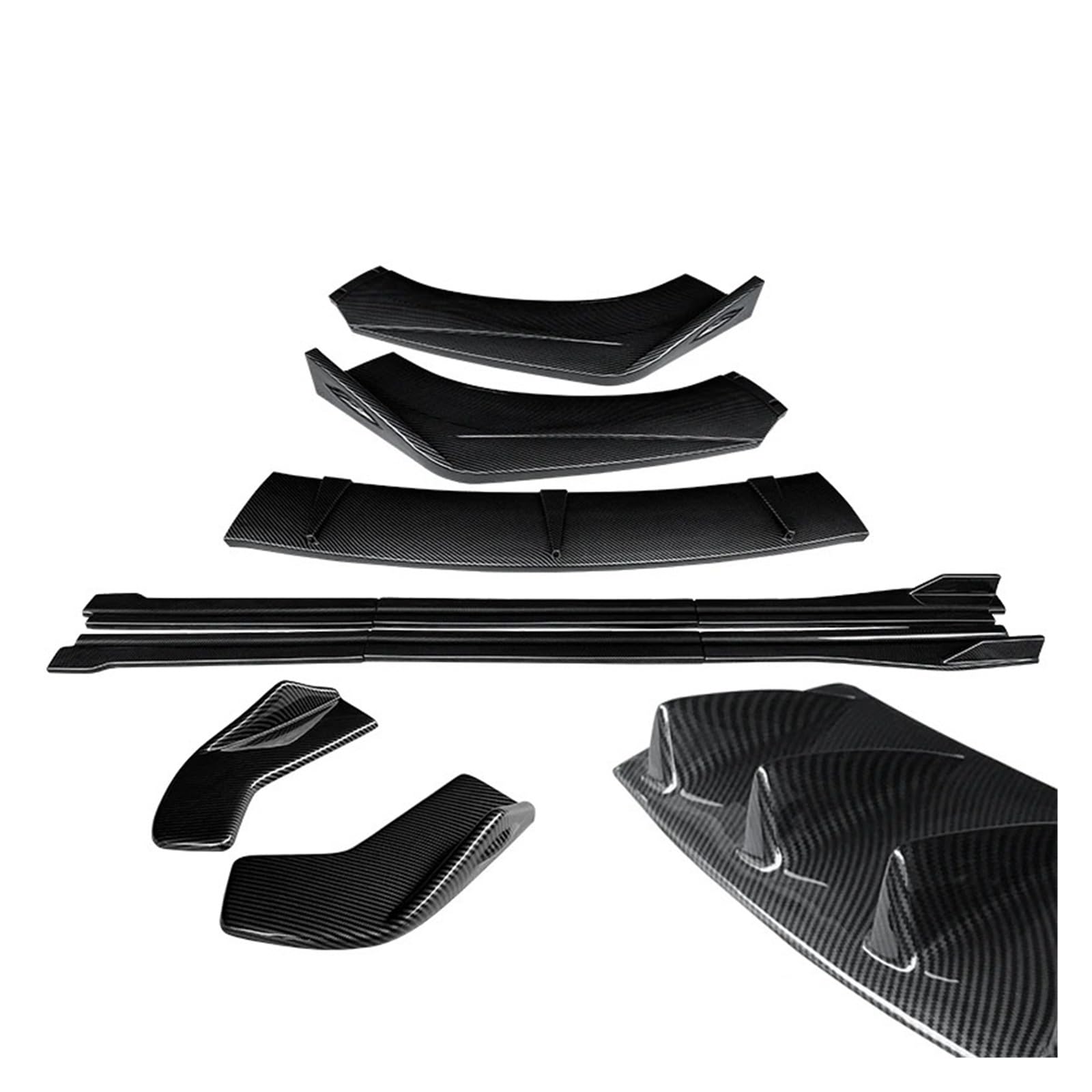 Auto Spoilerlippe Für TT Für TTRS 2004-2019 ABS Auto Front Stoßstange Splitter Lip Body Kit Spoiler Hinten Wrap Winkel Shark Fins Seite Röcke Extensions Auto-Frontspoiler(Carbon Fiber Look A 04-14) Auto Spoilerlippe Für TT Für TTRS 2004-2019 ABS Auto Front Stoßstange Splitter Lip Body Kit Spoiler Hinten Wrap Winkel Shark Fins Seite Röcke Extensions Auto-Frontspoiler(Carbon Fiber Look A 04-14) von KUVIEZ