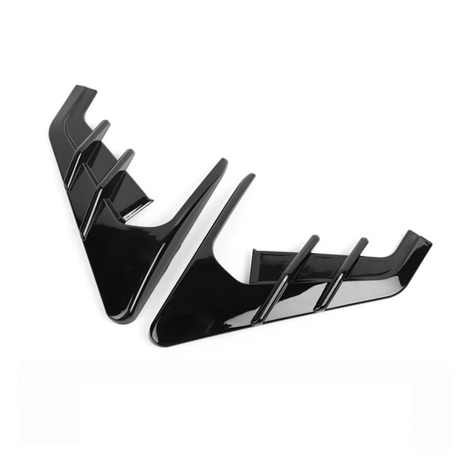 Auto Spoilerlippe Für Tesla Für Modell 3 Y Flanken Auto Seite Flügel Panel Abdeckung Spoiler Staub Abdeckung Dekoration Änderung Zubehör Auto-Frontspoiler(Gloss Black) von KUVIEZ