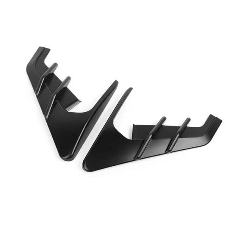 Auto Spoilerlippe Für Tesla Für Modell 3 Y Flanken Auto Seite Flügel Panel Abdeckung Spoiler Staub Abdeckung Dekoration Änderung Zubehör Auto-Frontspoiler(Matt-schwarz) von KUVIEZ